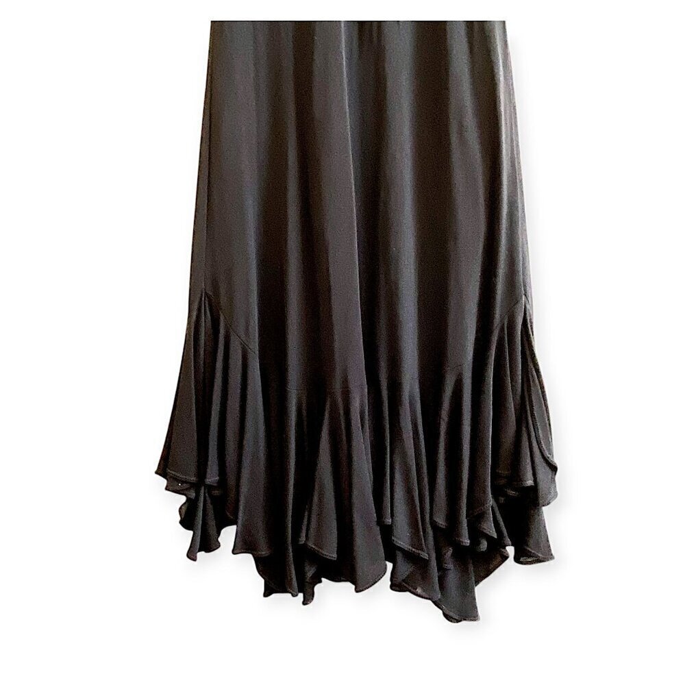 Paul and Joe Scoop Neck Ruffle Silk Maxi Dress, Size 38EU - Picture 8 of 13